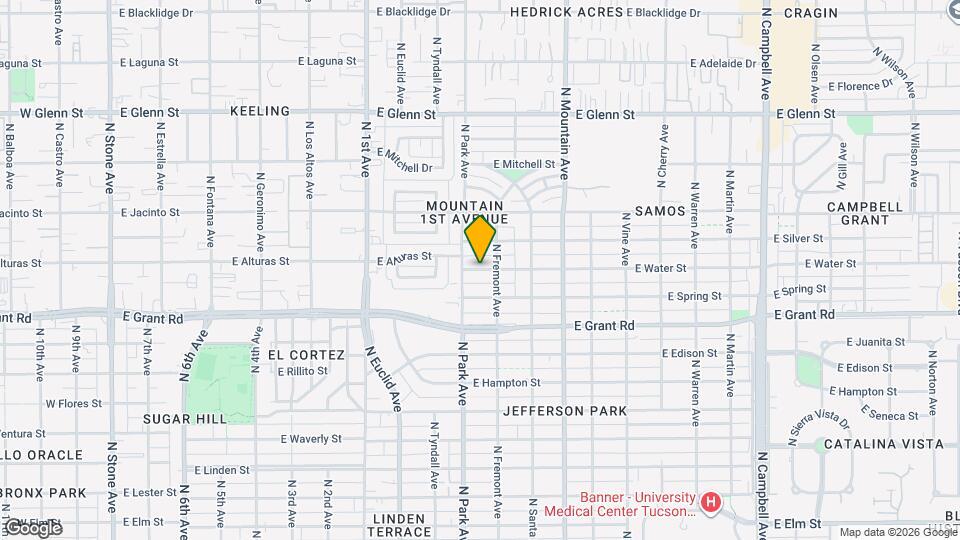 1050 E Water St Map and Location Details