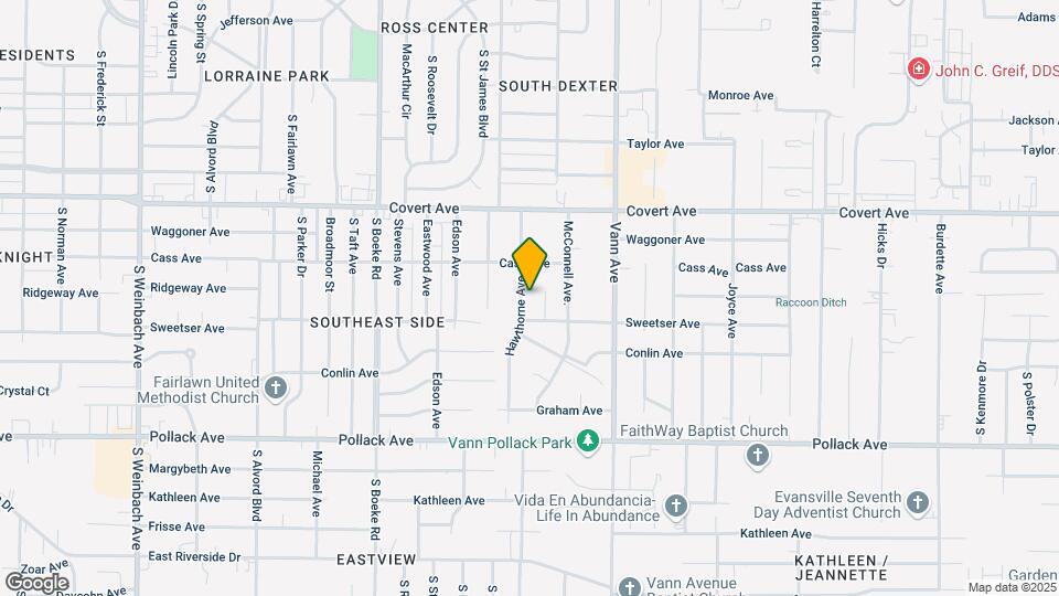 1752 Hawthorne Ave Map and Location Details