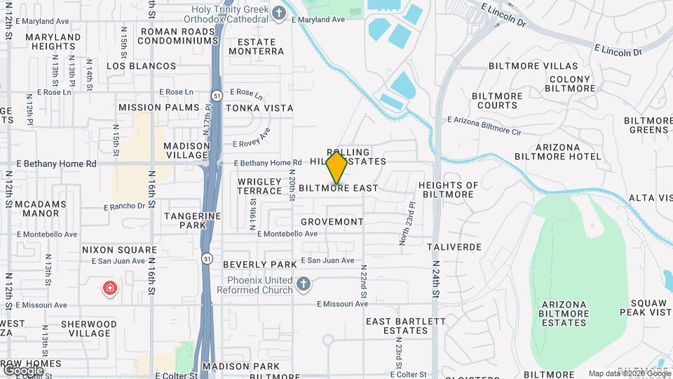 2054 E Rancho Dr Map and Location Details