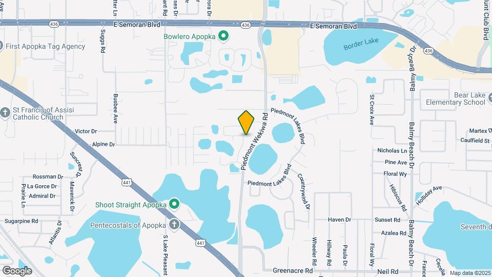 1045 Piedmont Oaks Dr Map and Location Details