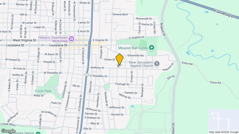 901 Anthony St Map and Location Details