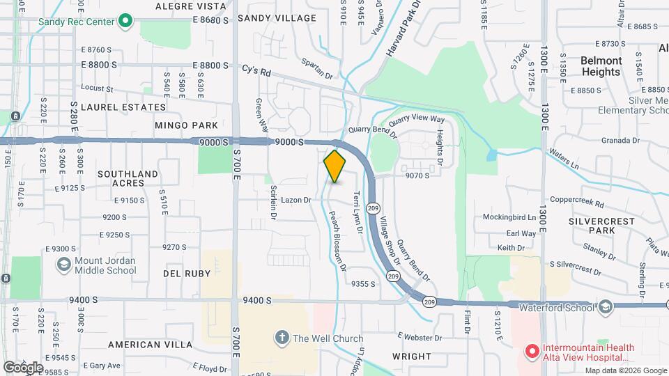 9107 S Peach Blossom Dr Map and Location Details
