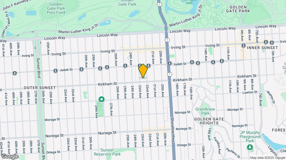 1834 Kirkham St Map and Location Details