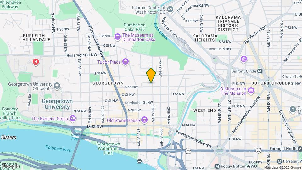 3003 P St NW Mapa y Detalles de la Ubicación
