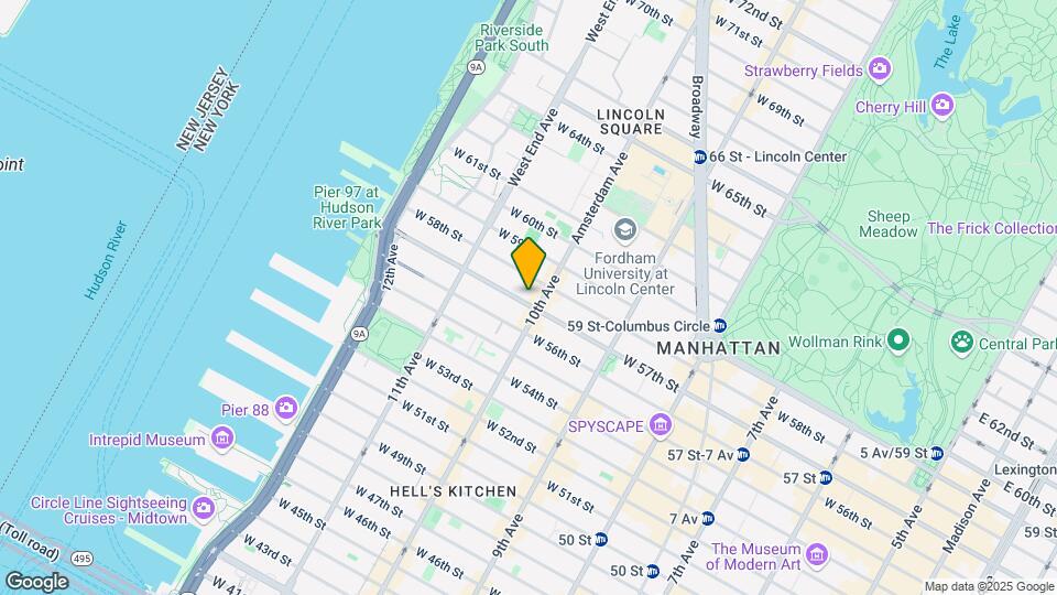 503 W 57th St Map and Location Details