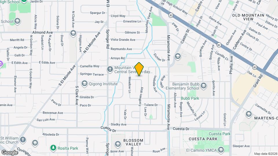 1158 Fordham Way Map and Location Details