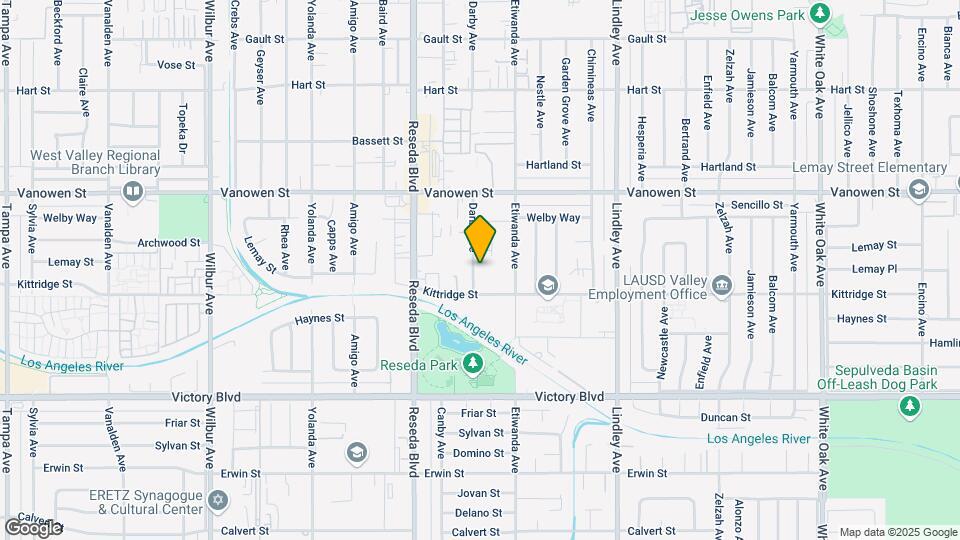 6626 Darby Ave Mapa y Detalles de la Ubicación