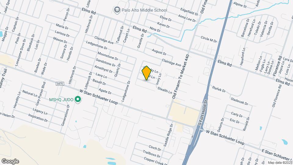 1302 Vanguard Ln Map and Location Details