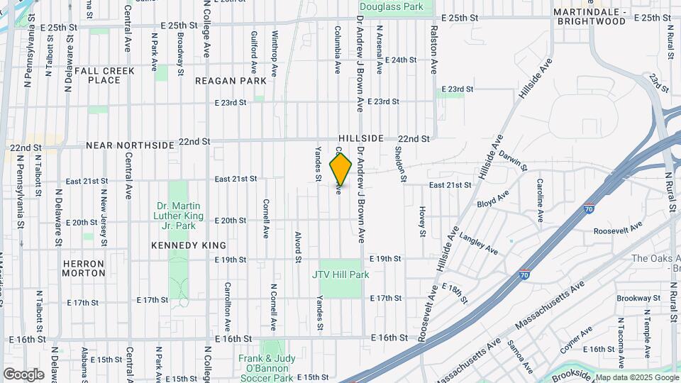 2053 Columbia Ave Map and Location Details