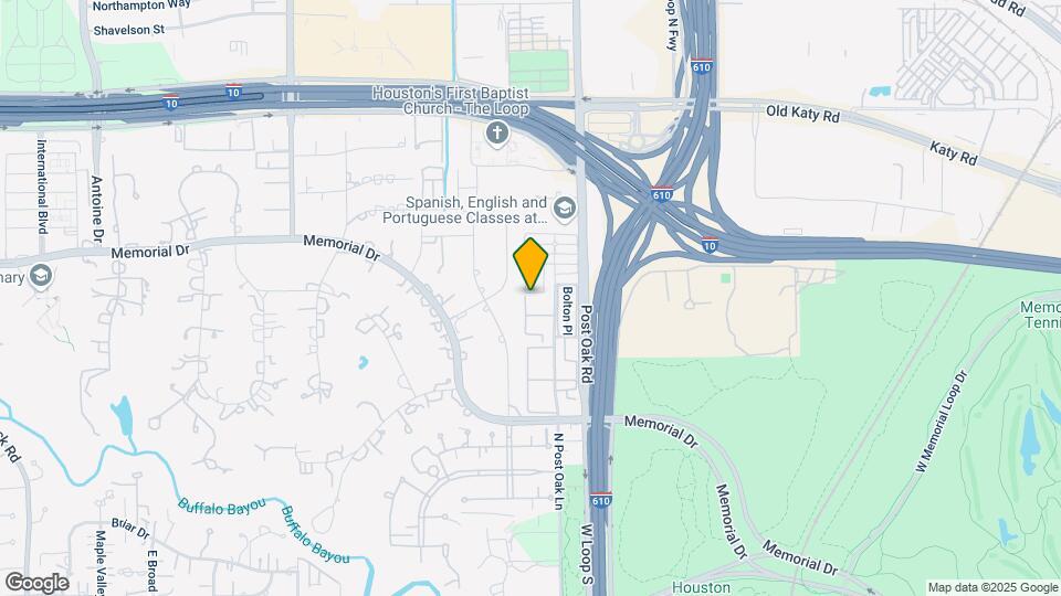 503 N Post Oak Ln Mapa y Detalles de la Ubicación