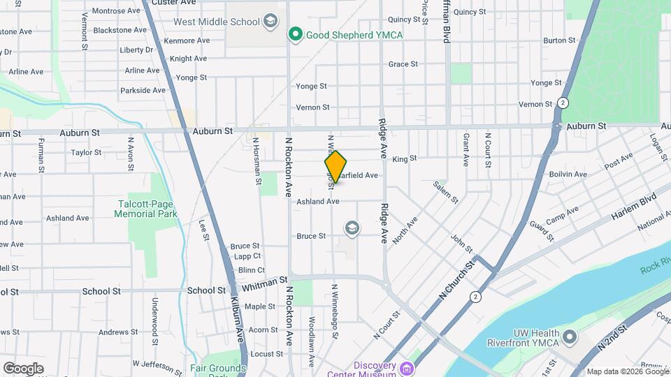1115 N Winnebago St Map and Location Details
