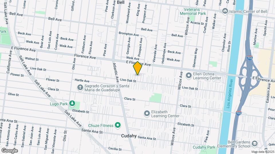 4631-4637 Live Oak St Mapa y Detalles de la Ubicación