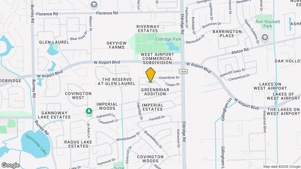 13638 Greenridge Dr Map and Location Details