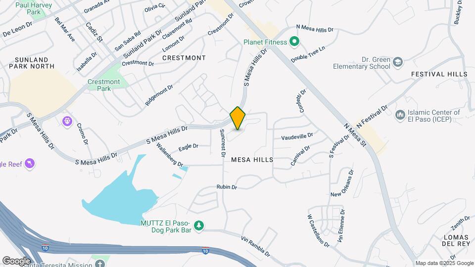 Mesa Place Townhomes Map and Location Details