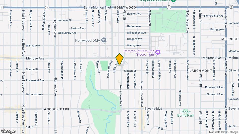 615 N Rossmore Ave Map and Location Details