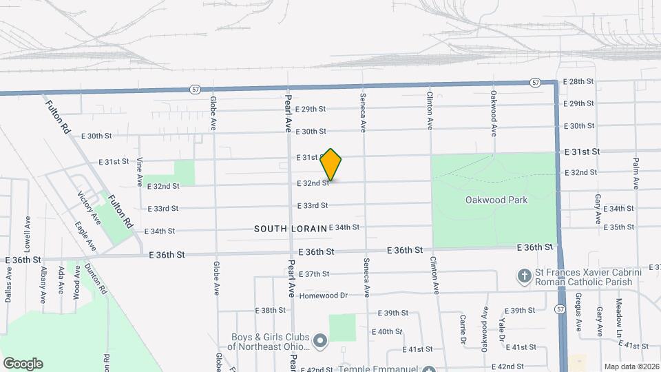 1852 E 32nd St Map and Location Details