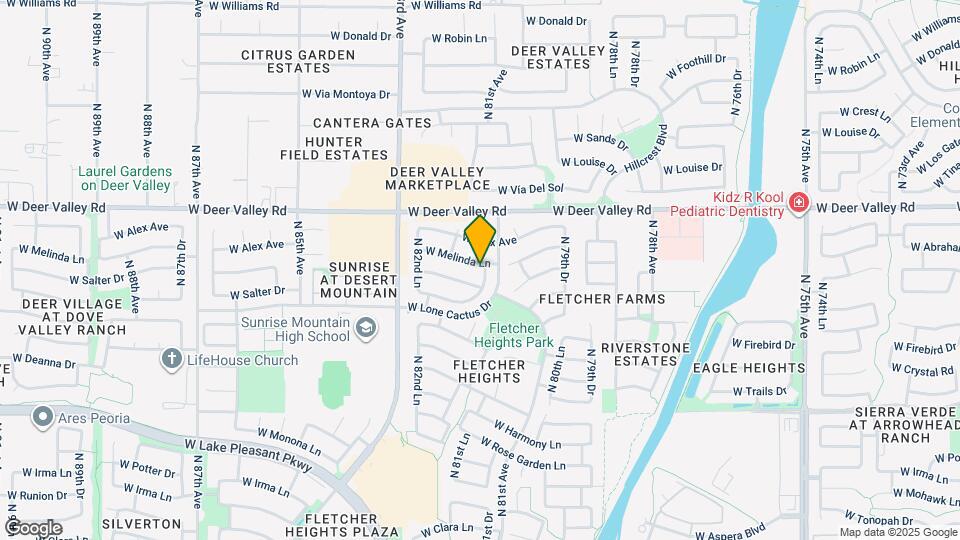 8119 W Melinda Ln Mapa y Detalles de la Ubicación