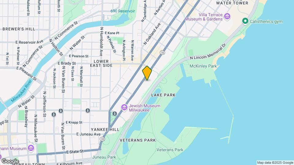 1626 N Prospect Ave Map and Location Details