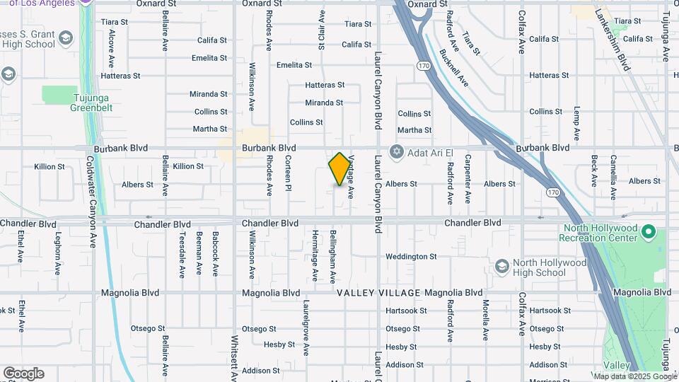 5444 Bellingham Ave, Unit Great1st Floor with Patio Mapa y Detalles de la Ubicación