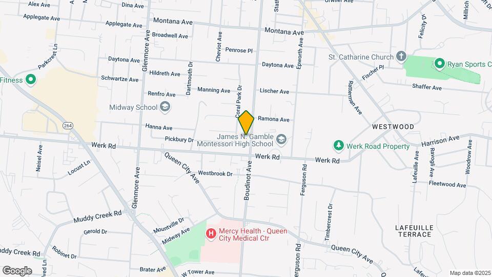 3129 Boudinot Ave, Unit 1 Map and Location Details