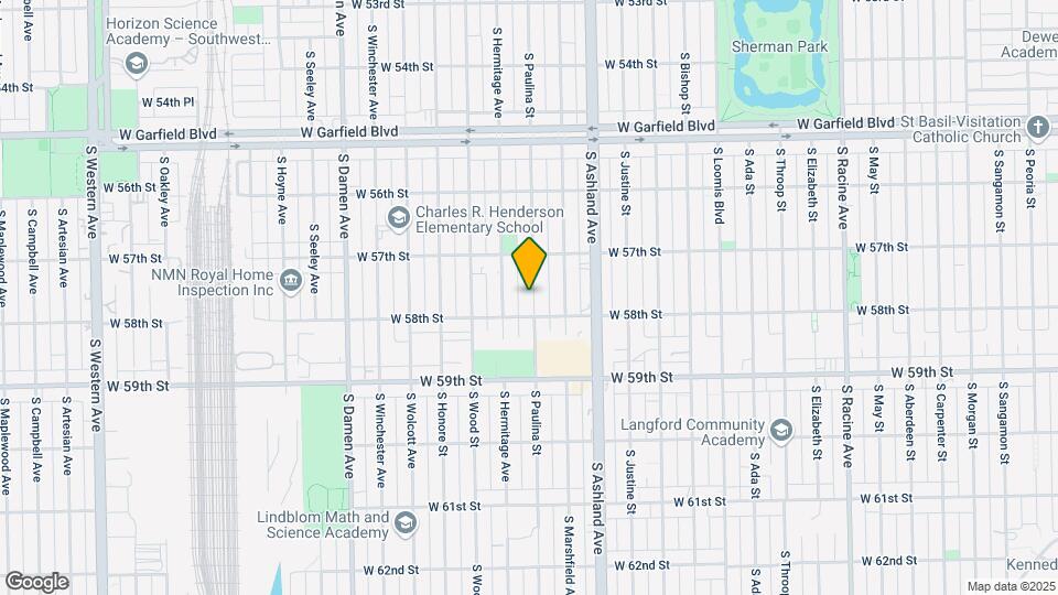5738 S Paulina St Map and Location Details