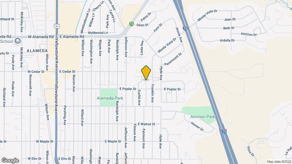 1132 E Poplar St Map and Location Details