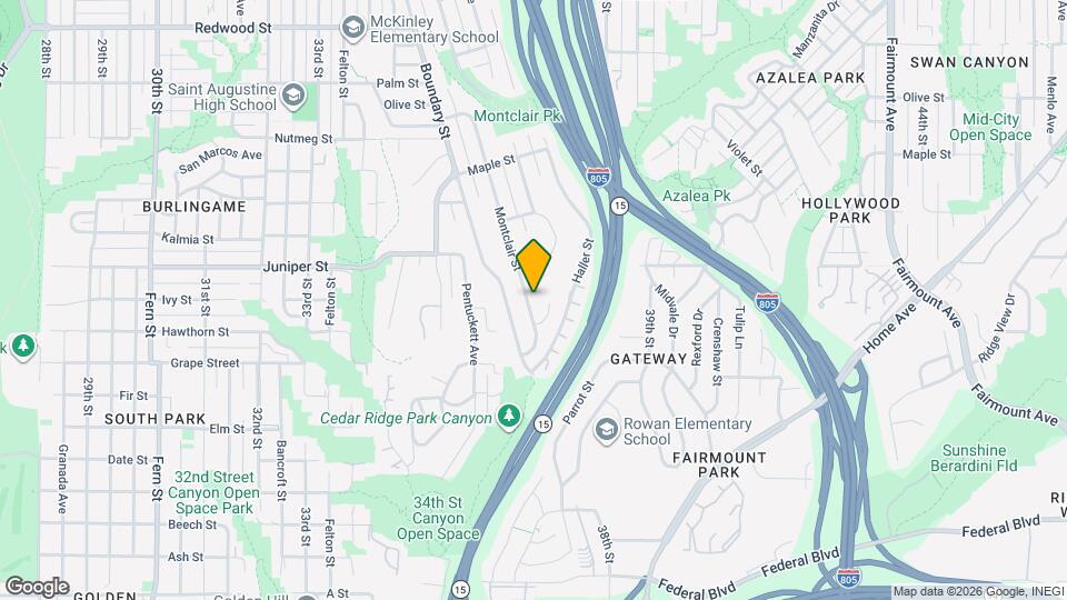 2155 Montclair St Map and Location Details