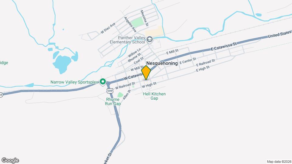 123 W Railroad St Map and Location Details