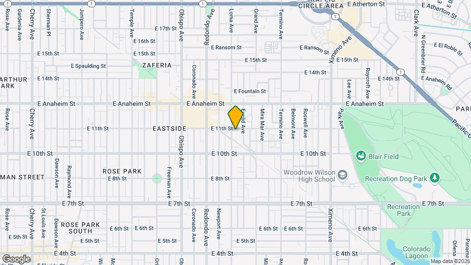 1090 Loma Ave Map and Location Details