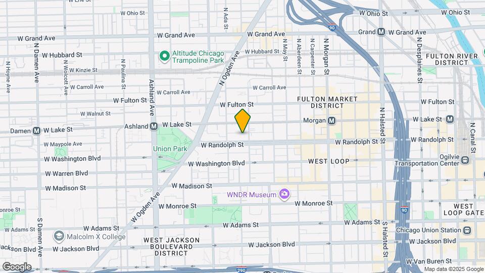 1314 W Randolph St Mapa y Detalles de la Ubicación