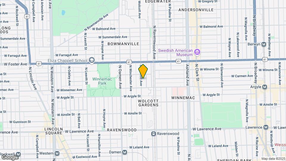 5057 N Wolcott Ave, Unit 1 Map and Location Details