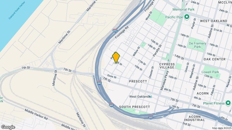 873 Wood St, Unit 1 Map and Location Details