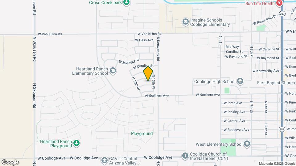 1322 W Byrd Ave Map and Location Details