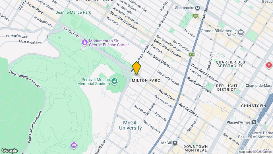 3700 Du Parc Av Map and Location Details