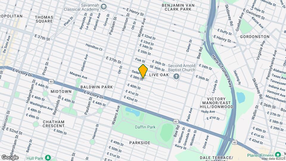1205-1207 E 38th St Map and Location Details