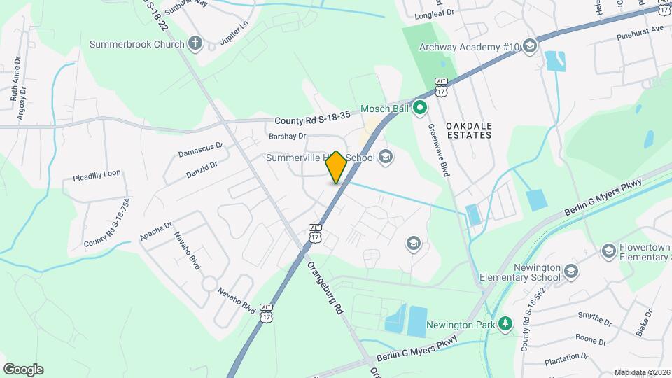 1214 Boone Hill Rd Map and Location Details