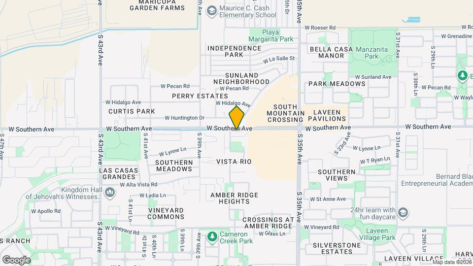 3724 W Pleasant Ln Mapa y Detalles de la Ubicación