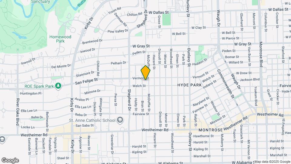 1909 Brun St Map and Location Details