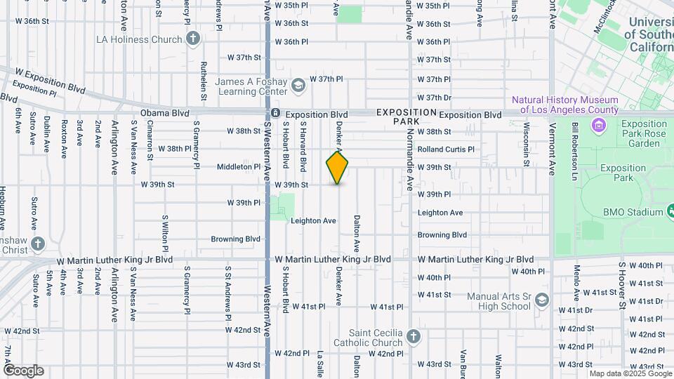 3901 Denker Ave Map and Location Details