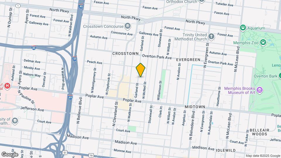 282 Garland St Map and Location Details