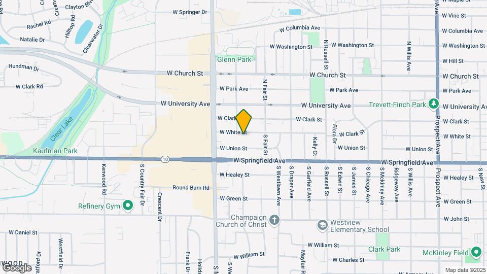1611 W White St Map and Location Details