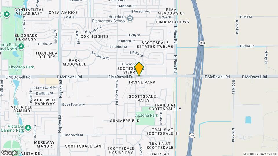 8521 E McDowell Rd, Unit SI ID1374249P Map and Location Details