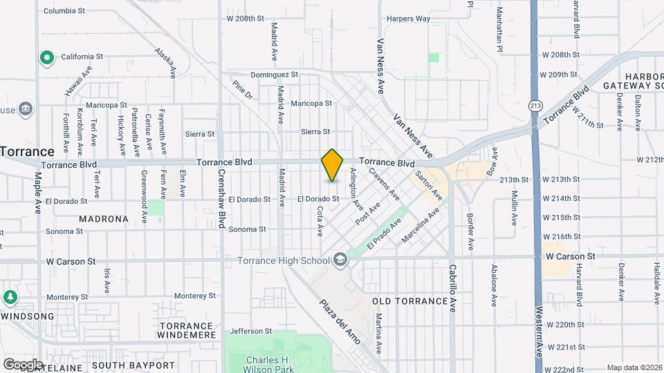 1313 Portola Ave Mapa y Detalles de la Ubicación