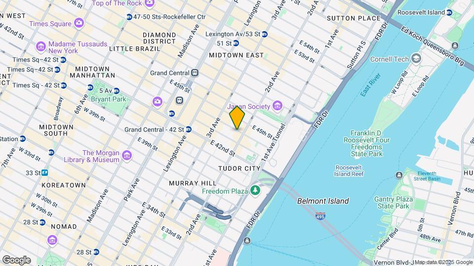 246 E 44th St Mapa y Detalles de la Ubicación