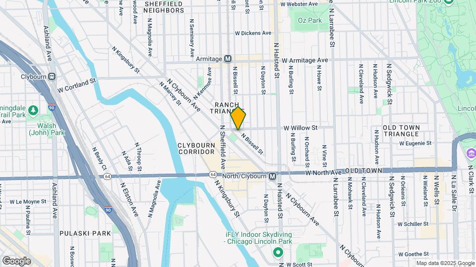 1738-1742 N Bissell St Map and Location Details