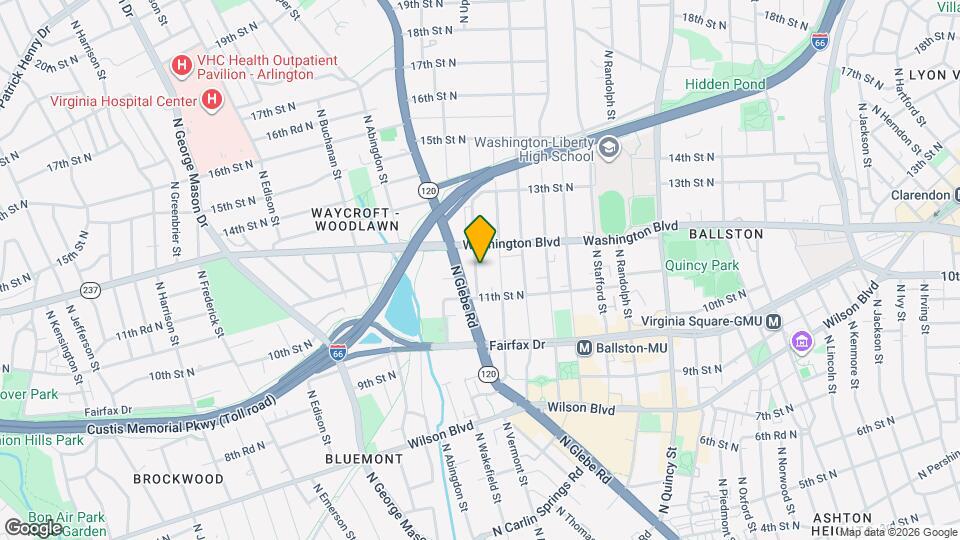 1141 N Vernon St Map and Location Details