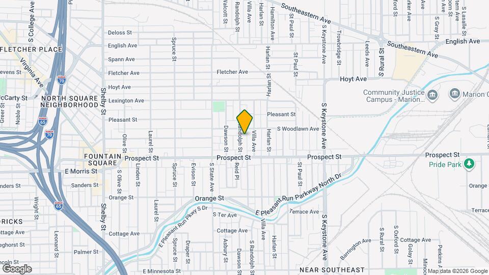 1019 S Randolph St Map and Location Details