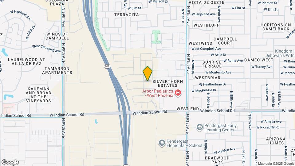 9339 W Glenrosa Ave Map and Location Details