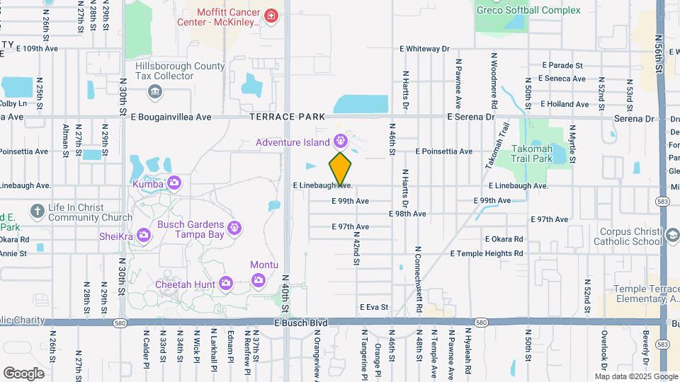4119 E Linebaugh Ave. Map and Location Details