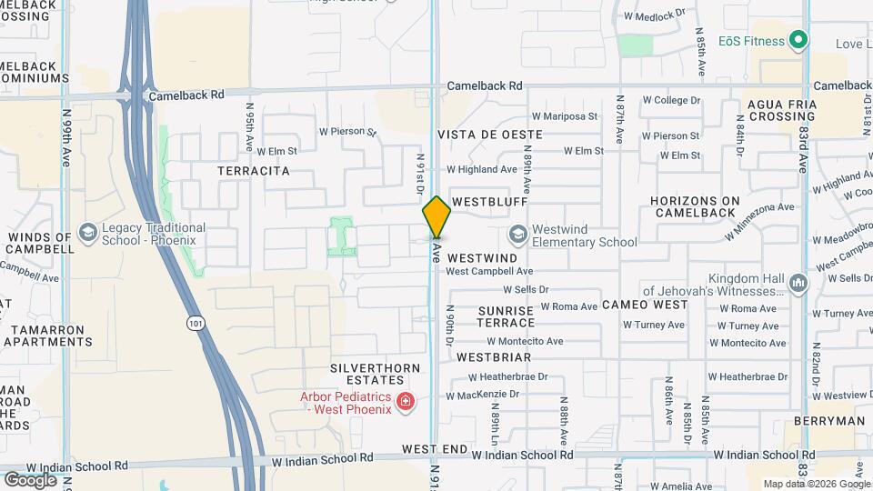 4544 N 91st Dr Map and Location Details